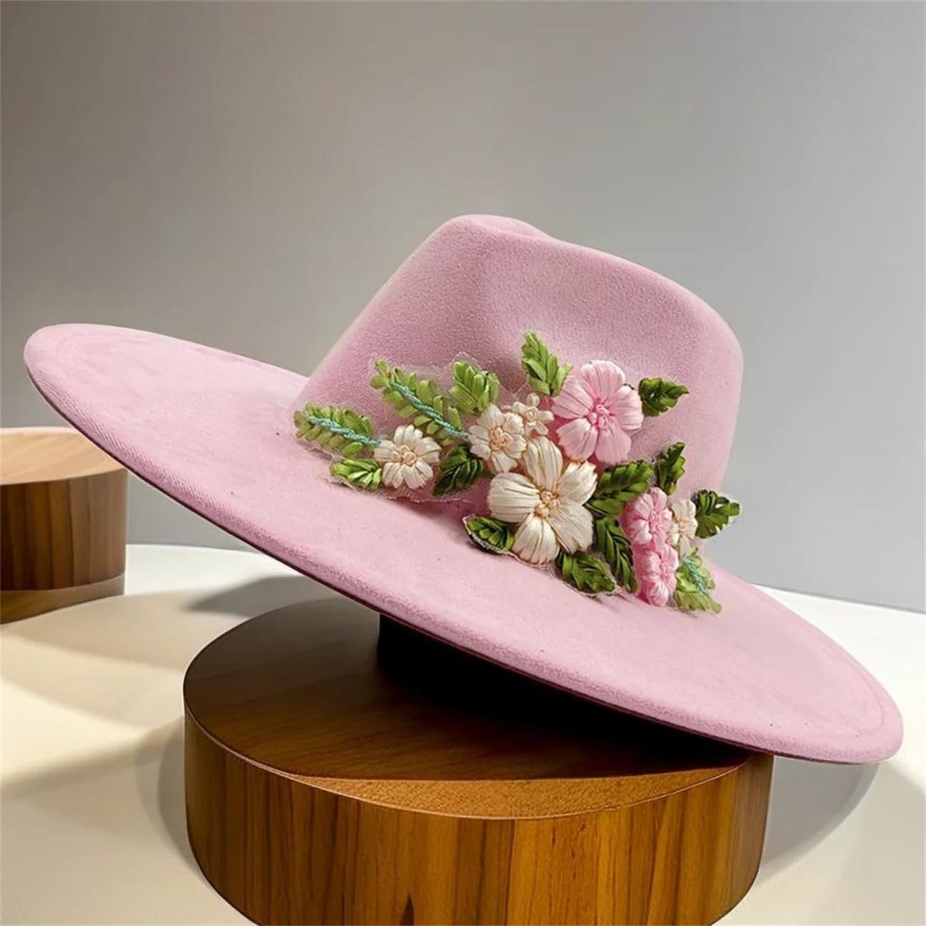 Decal Suede Hat 9.5Cm Wide Brim Fedora Cappelli Uomo E Donna Autunno Inverno Jazz Cap Classic Suede Fedoras Sombrero