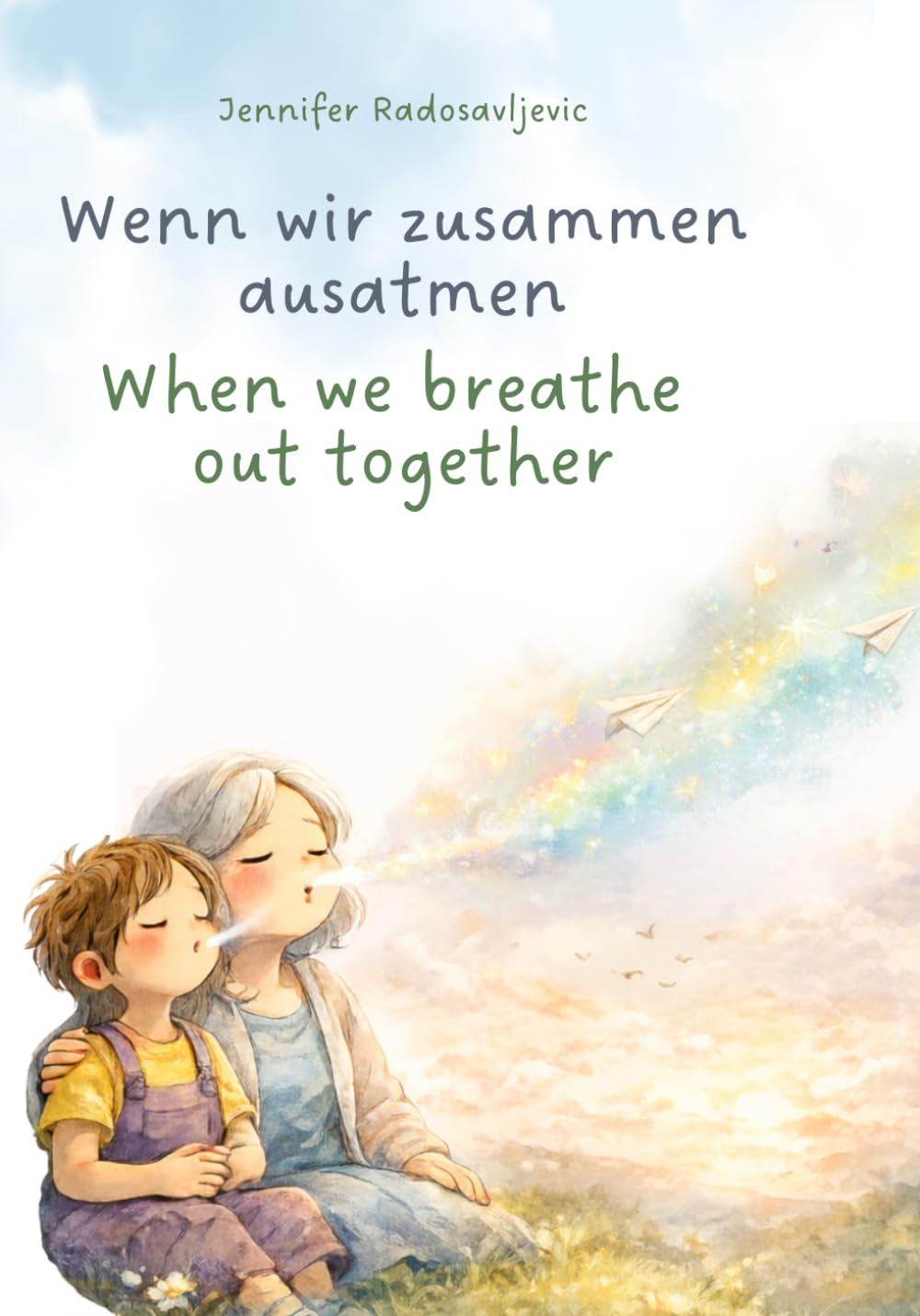 Wenn wir zusammen ausatmen - When we breathe out together: Ein interaktives, zweisprachiges Buch über Gefühle, Mut und das Loslassen