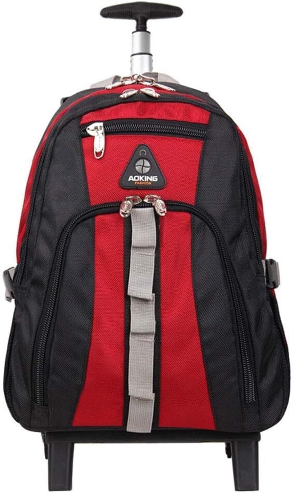 Plecak na kółkach plecak na kółkach 45,7 cm plecak na laptopa na kółkach wodoodporny podróżny plecak na kółkach torba szkoła college student podróż chłopcy i dziewczęta torba bagażowa w, Czerwony,