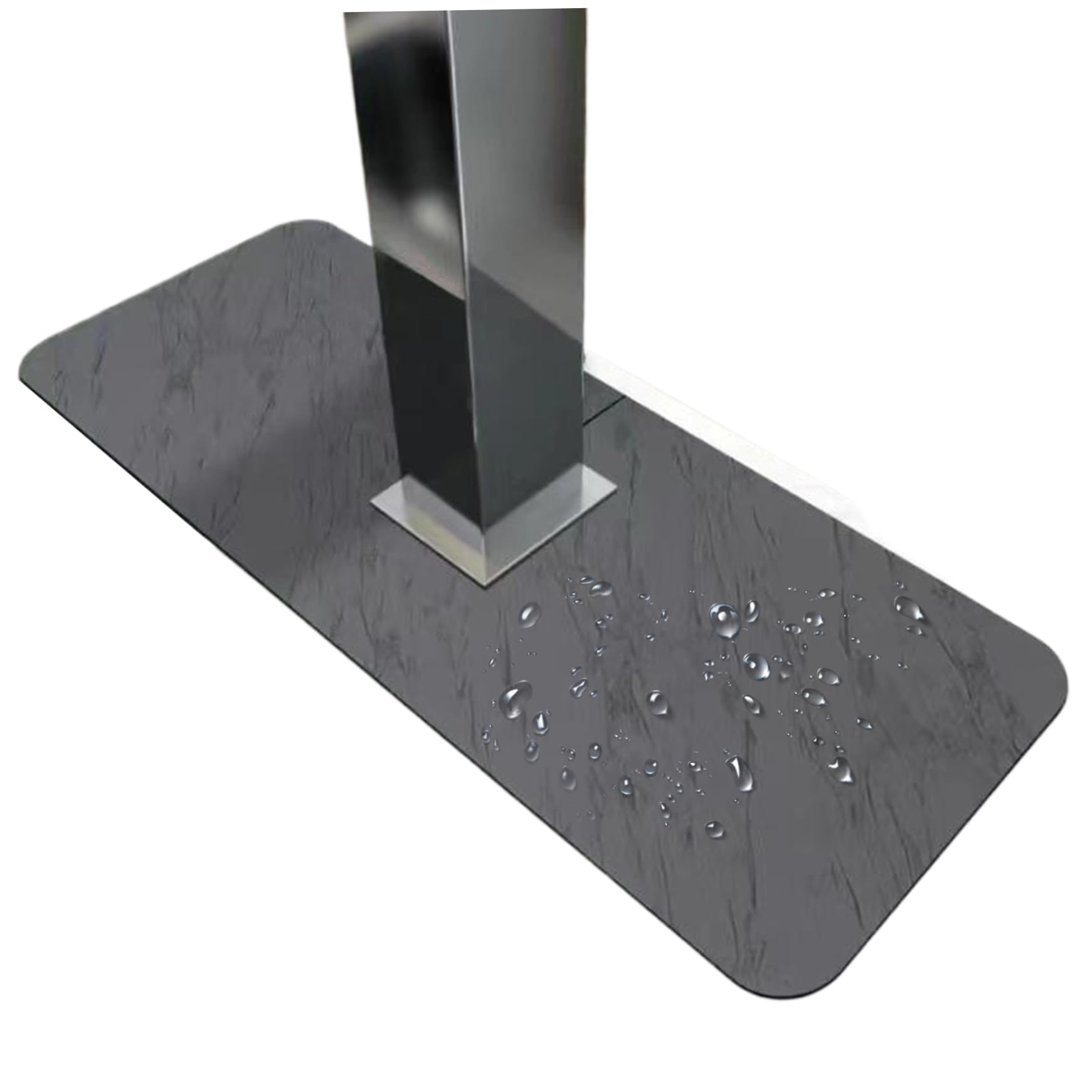 Veesper 5.51X14.96 Inch Kitchen Sink Splash Guard Quick Absorbing Waterproof Dirt-Proof Mat Behind Faucet, Drip Catcher For Kitchen, Bathroom, Countertop, Sink Water Protection And Hygiene