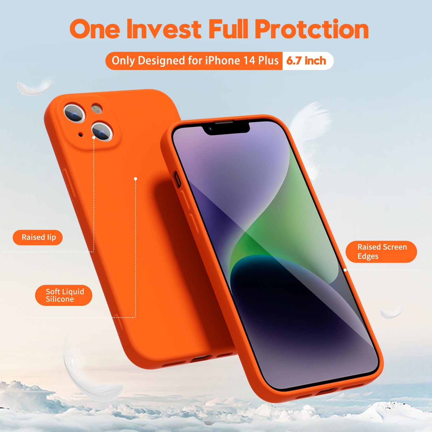 oakxco for iPhone 16 Pro Max Case Liquid Silicone, Soft Rubber Gel Elegant Aesthetic Basic Simple Cover, Cute Thin Slim TPU Matte Solid Color Plain Smooth Case for Women Girl, Light Pink — view 983