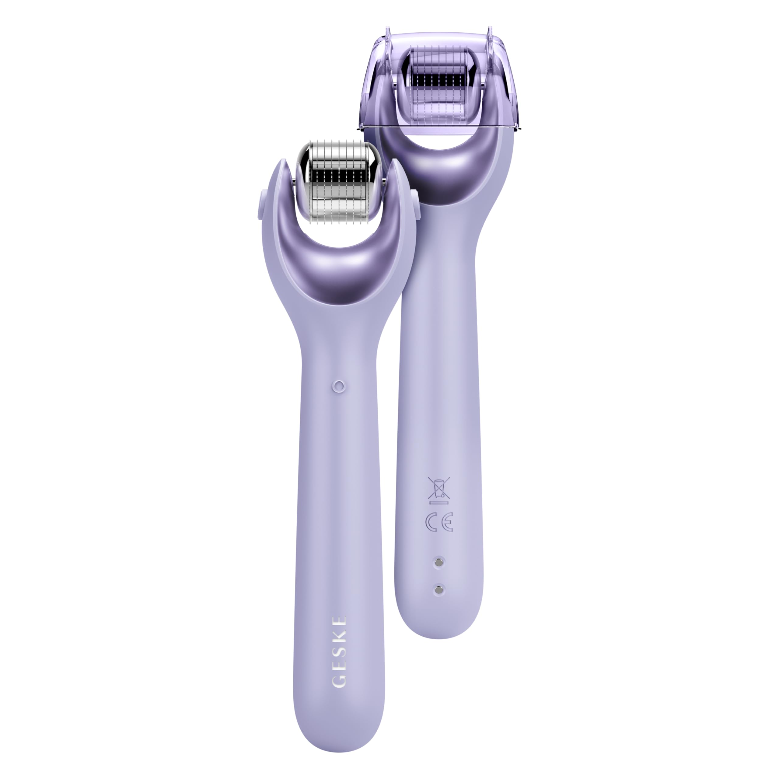 GESKE | SmartAppGuided™ MicroNeedle Face Roller | 9 in 1 | mit Rosenquartz | Microneedling | Professionelles Mikroneedlinggerät | Needleroller | Beauty Roller Gesicht | Mikroneedlingroller