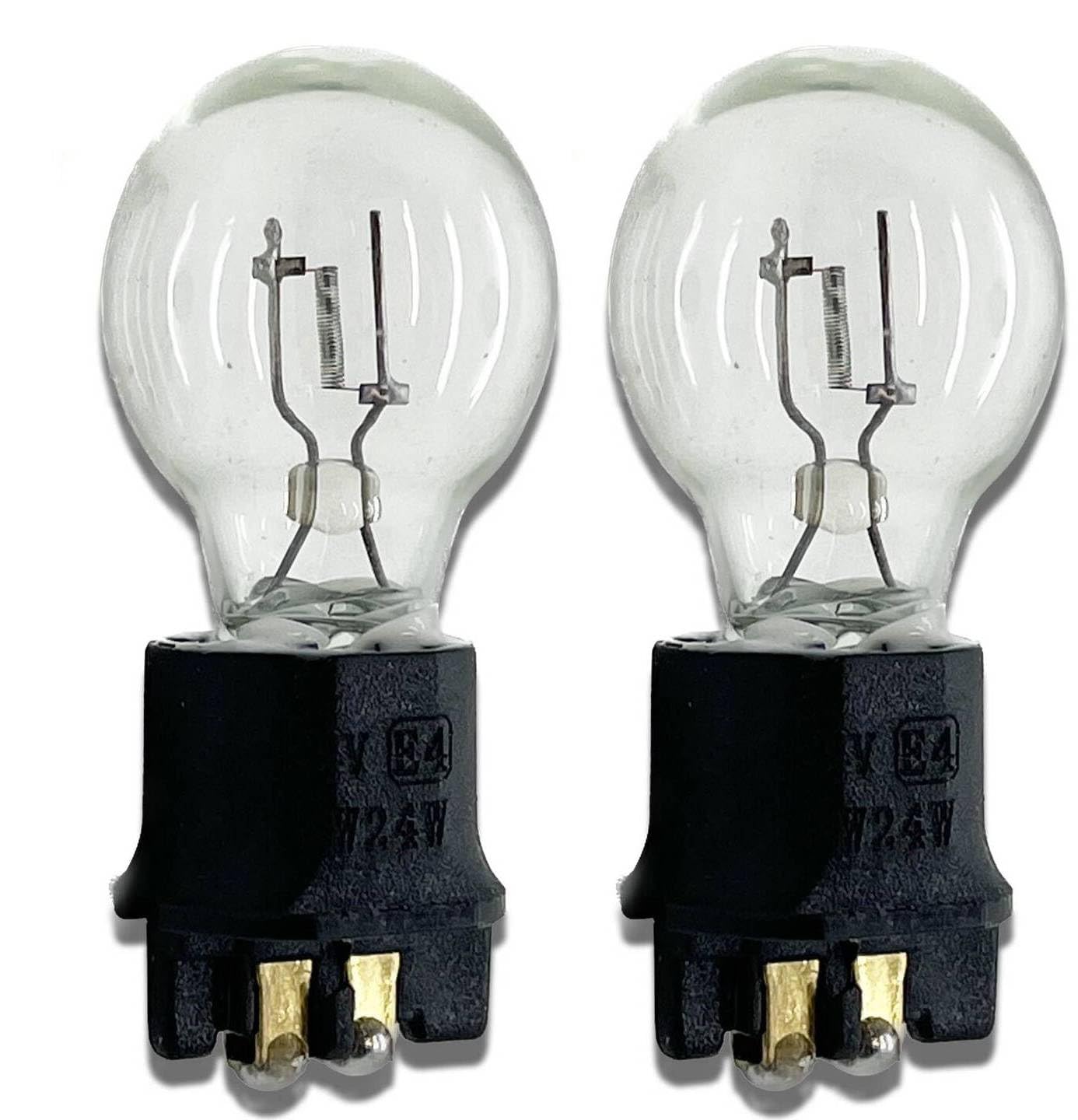 LiteSync HLG-PW24W-Wx2 Halogen Bulbs 2 x 12V 24W Clear White DRL Indicator Fog 89092 Superior Illumination Highly Efficient