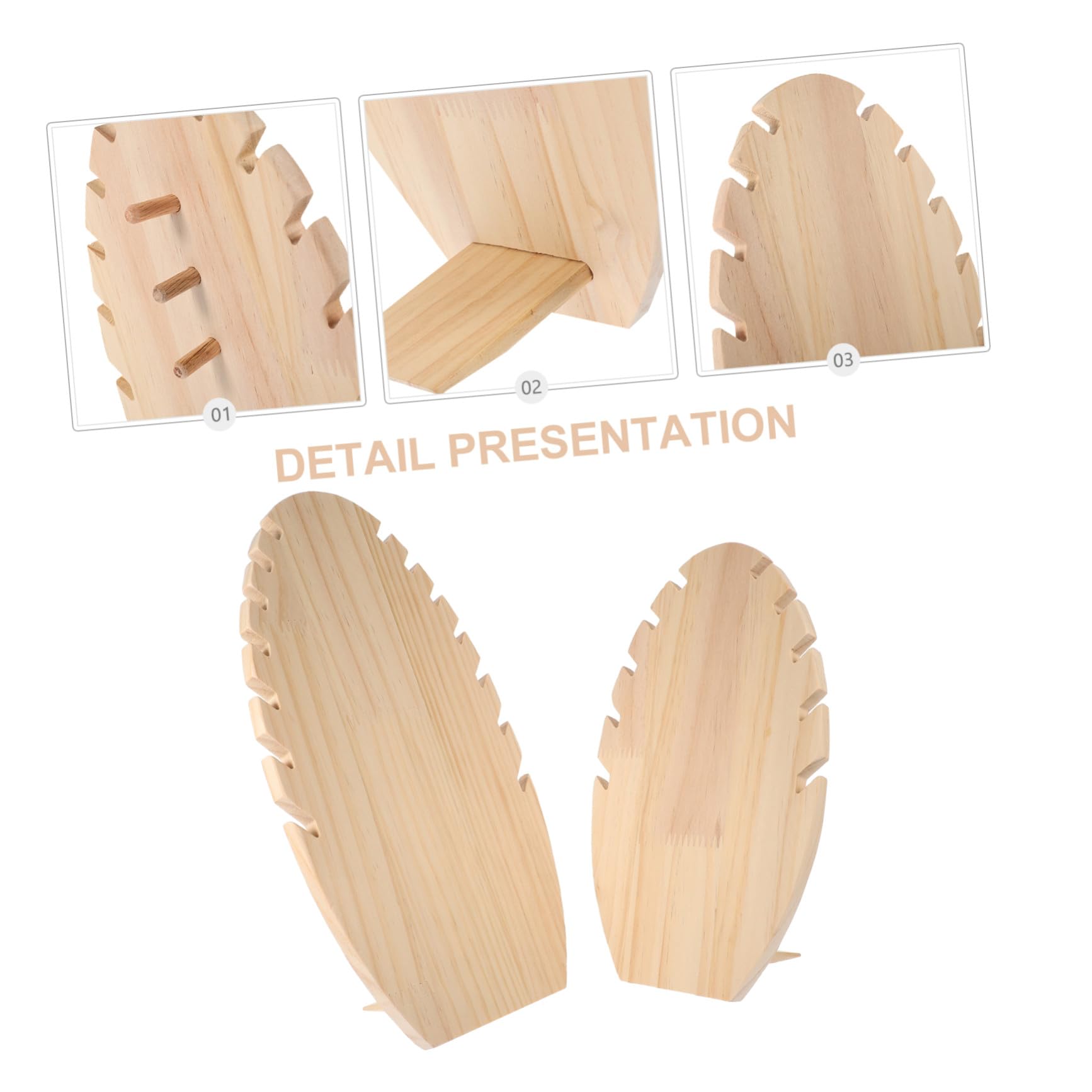 Expositor de Collares de Madera 5/7 Ranuras, 2 Piezas