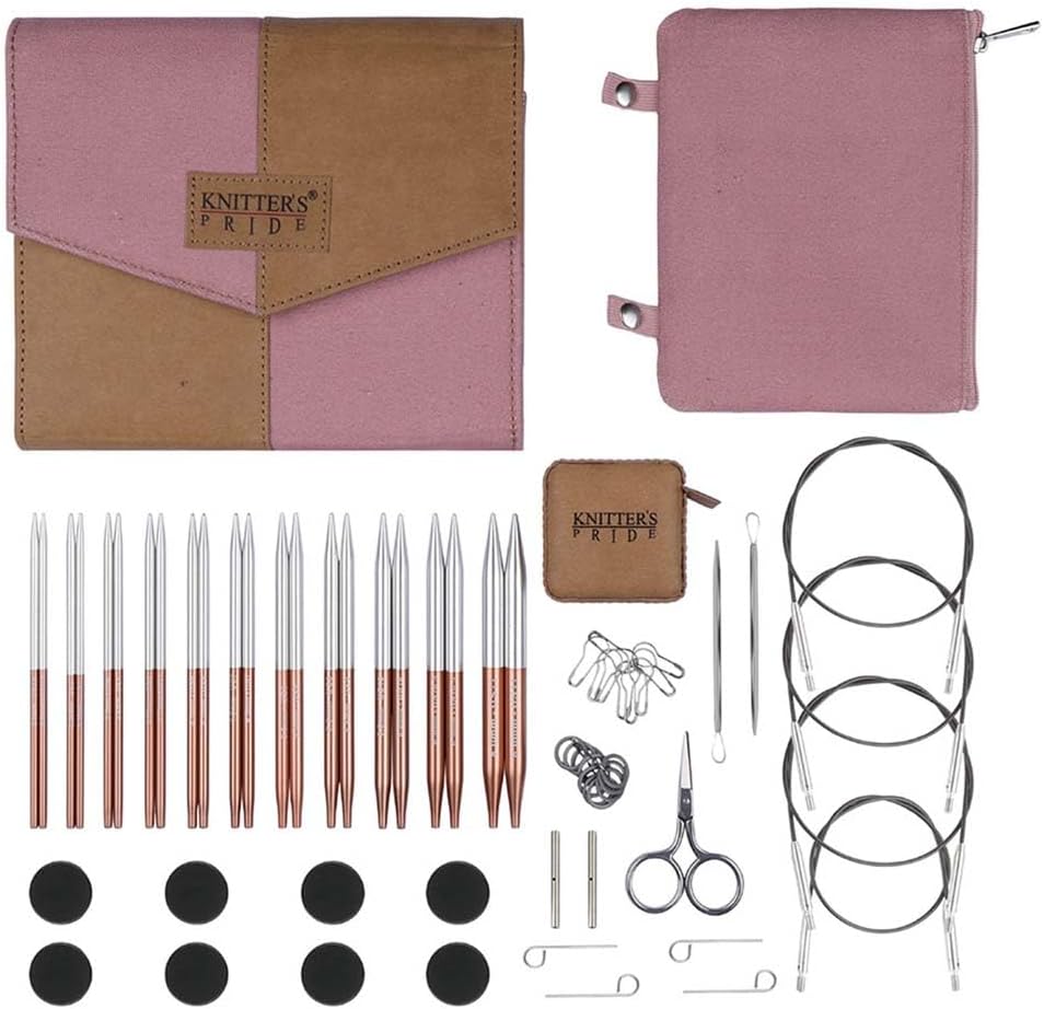 Knitter’s Pride Rosemist Regal Interchangeable Needle Set 5"" (13cm) – 11 US Sizes (2.5 to 11)
