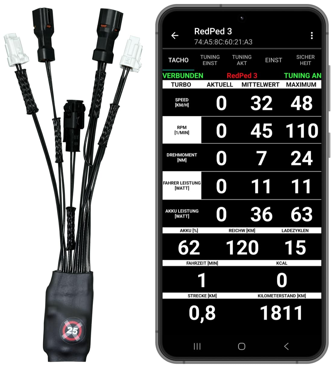 3 für PW-X3 PW-S2 E-Bike Tuning mit App Haibike Yamaha eBike