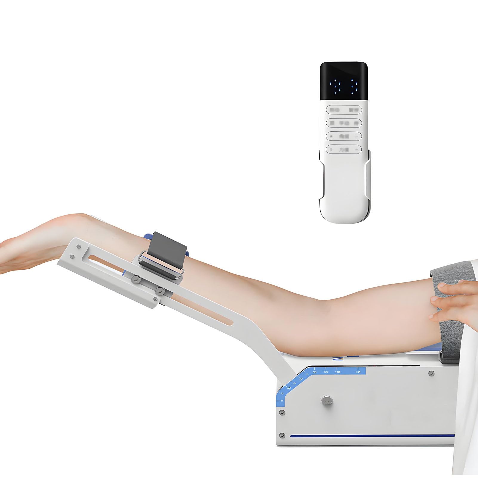 Elektryczny Trenażer Do Rehabilitacji łokcia, Kątem Od 0° Do 135° | Zdalnie Sterowane Urządzenie Do Rehabilitacji Ramienia Z Przesuwną Szyną I Regulowanym, Przeznaczone Dla Placówek Opieki