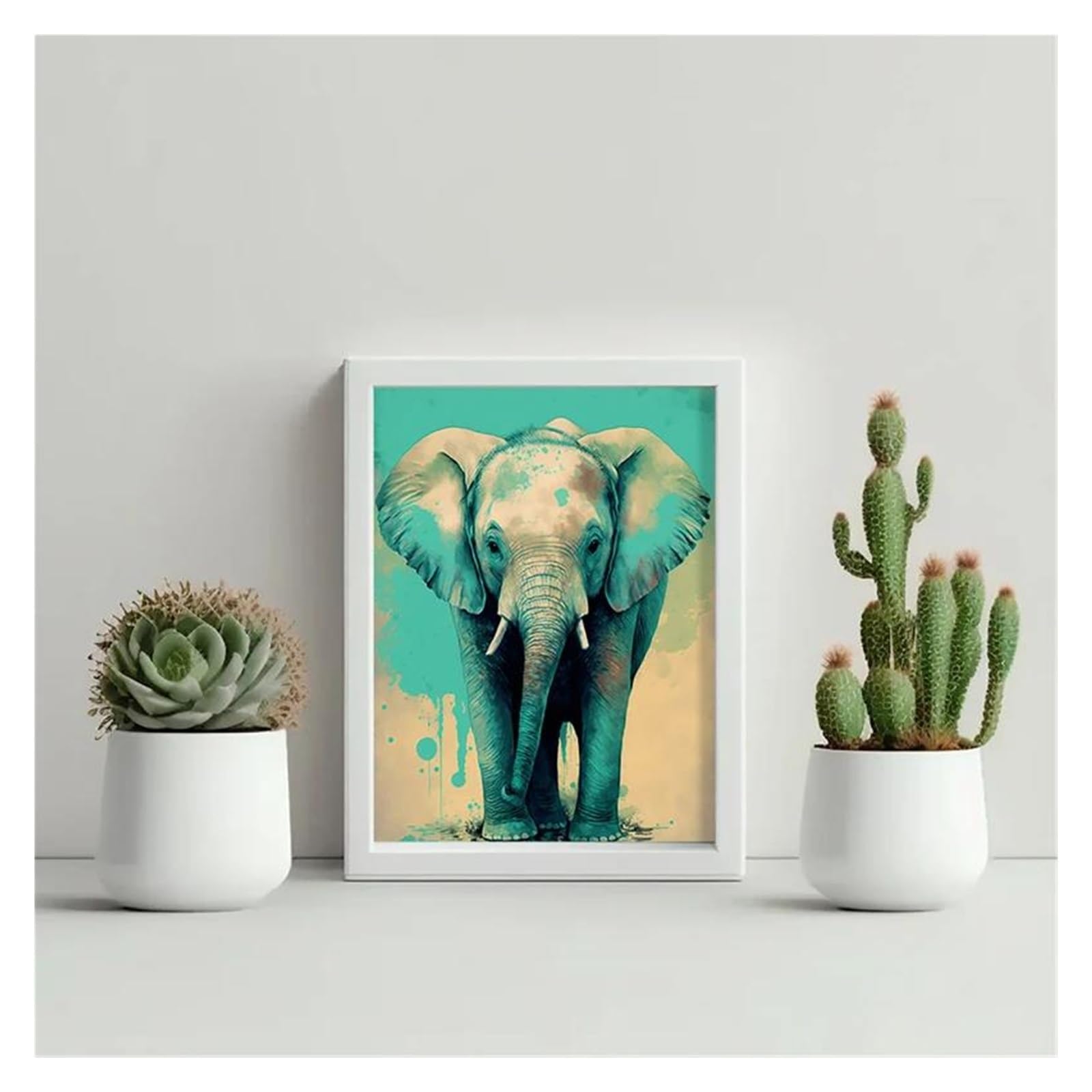 Peinture sur toile animaux vintage XENITE pour réchauffer un mur blanc