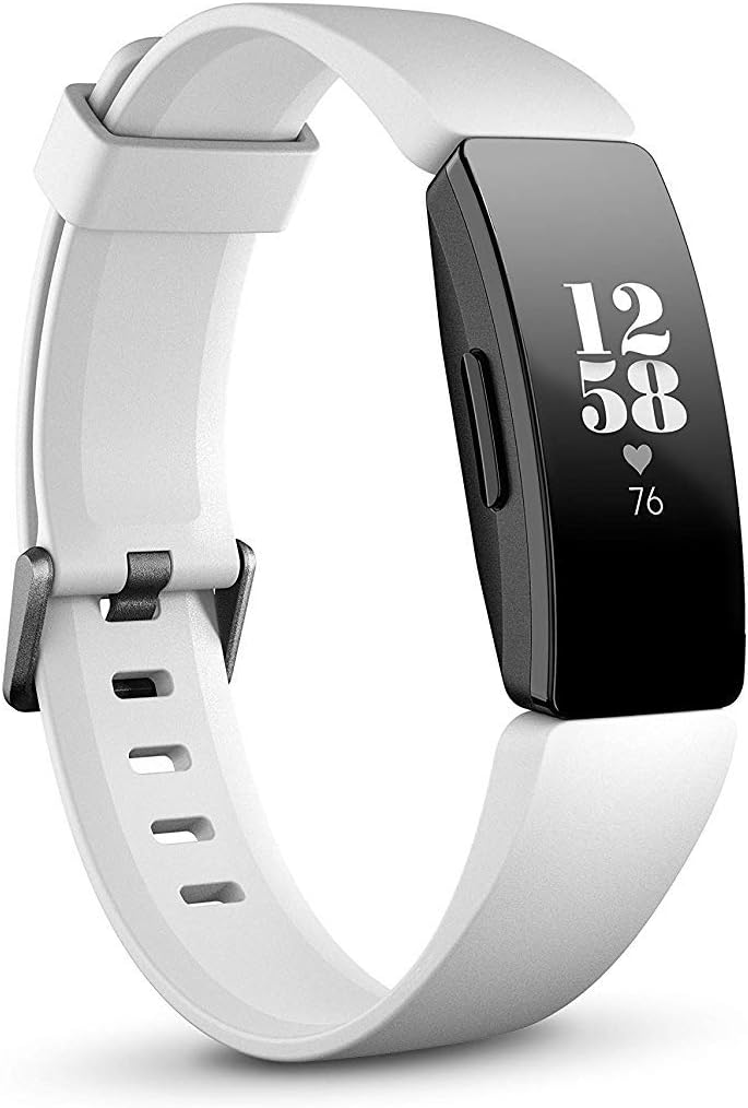Inspire HR Health & Fitness Tracker with Auto-Exercise Recognition, 5 Day Battery, Sleep & Swim Tracking, White/Black