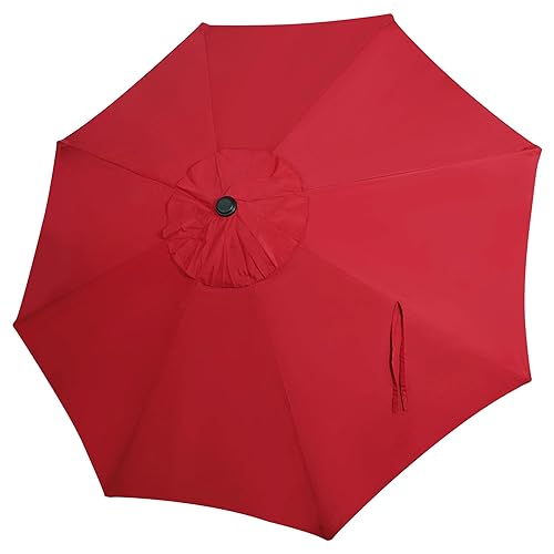 9ft Patio Umbrella Replacement Canopy, Market Umbrella Top, Outdoor Table