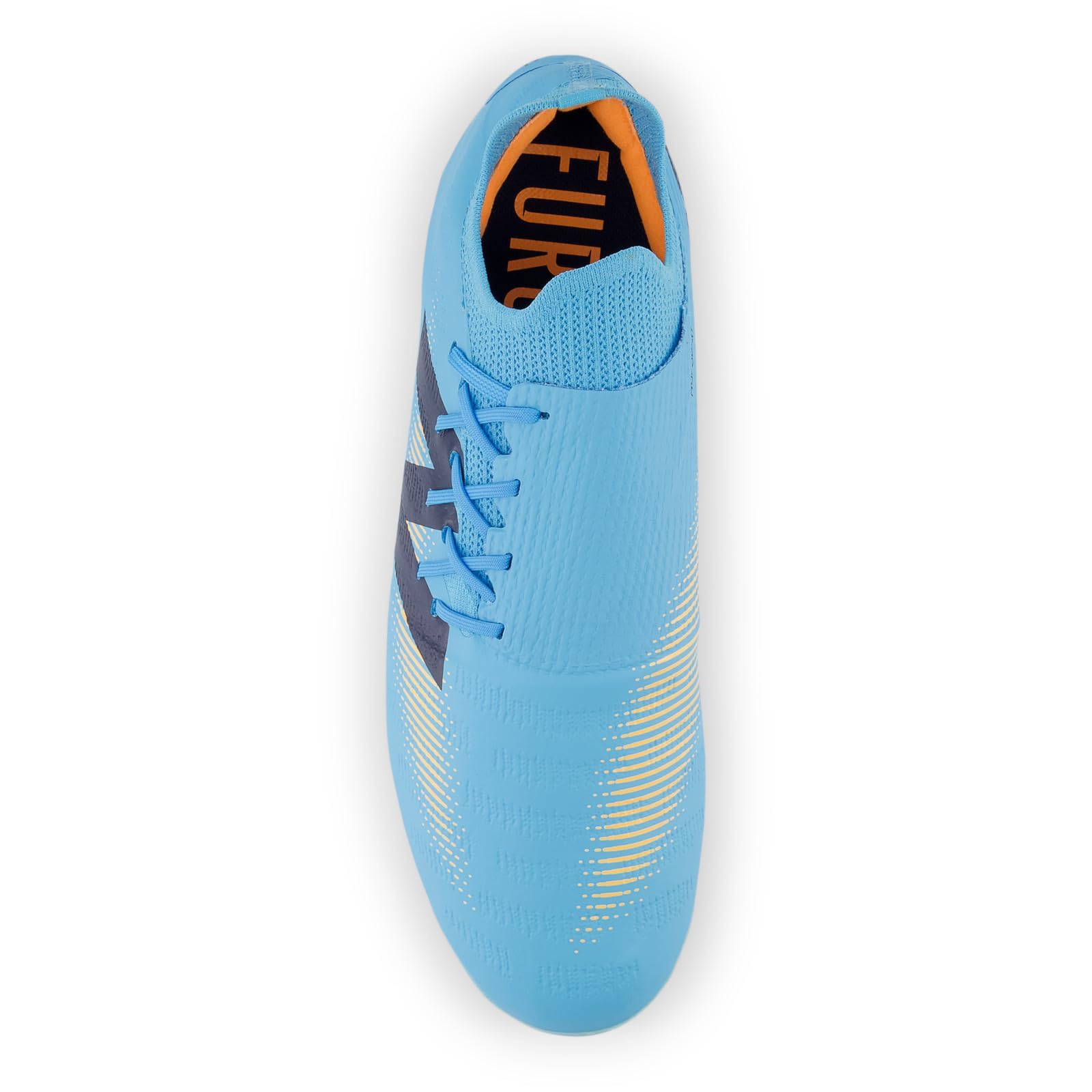 New Balance Unisex Furon Destroy FG V7+ Soccer Shoe, Team Sky Blue/Mango, 10 US Men