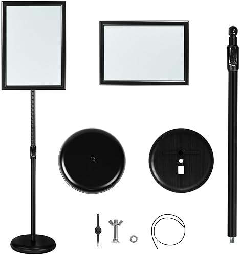 Miniatura 7 de IN WHICH BAY Soporte para pósteres, soportes para letreros de piso, exhibición publicitaria, señalización orientada al soporte, guía de compras,