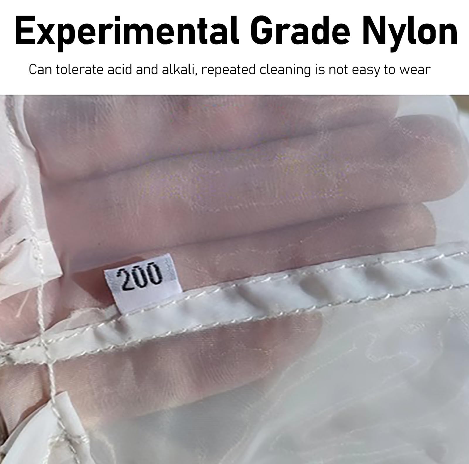 Planktonnetz 80–300 Mesh Feinmaschiges Planktonnetz, 180–9,5 μm Plankton-Sammelnetz, experimentelles Nylon zur Planktonprobenahme für Sammeln von Phytoplankton, Protozoen und Rädertierchen(300 Mesh)
