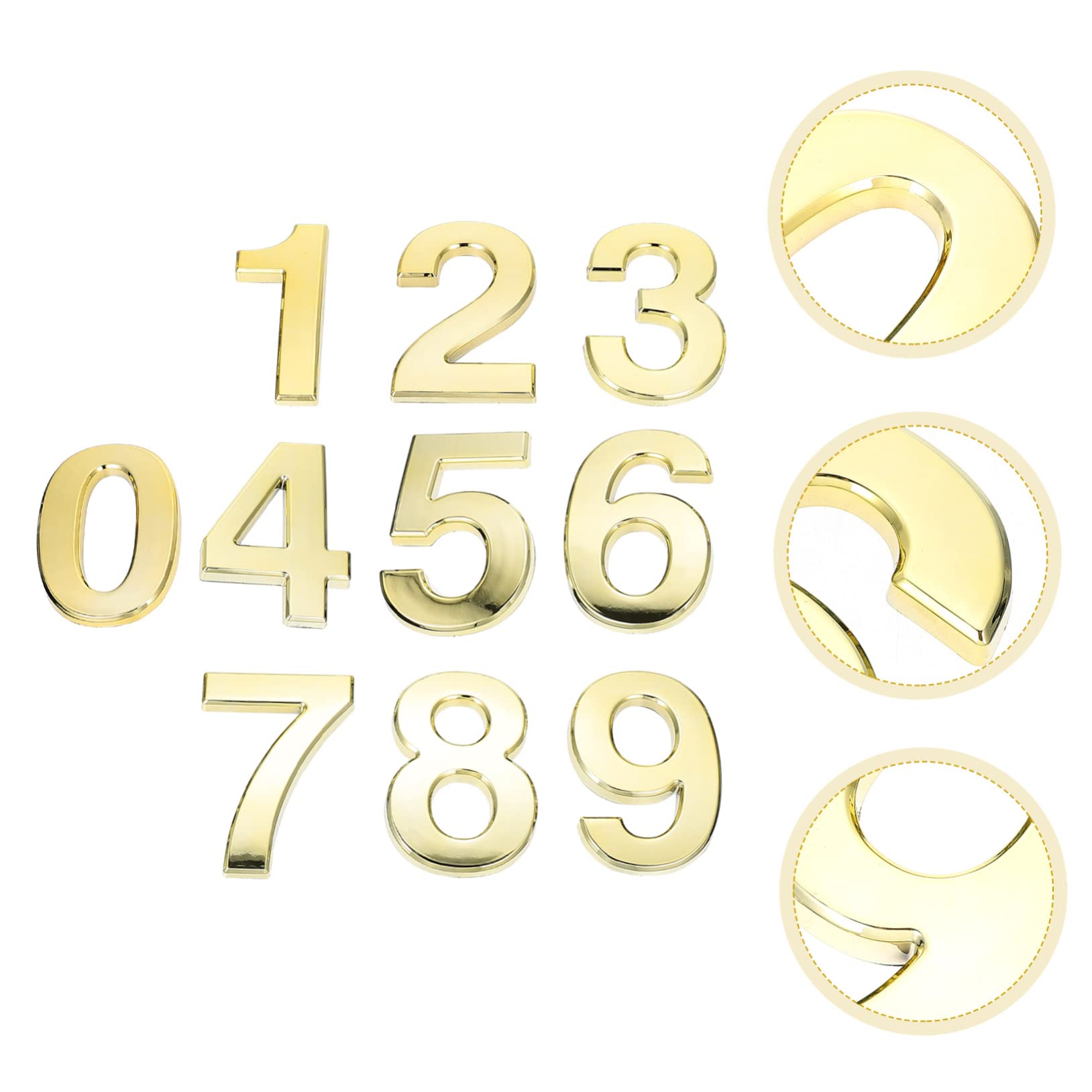 Artibetter 20pezzi Numeri Adesivi Antichi Per Decorazioni Di Porte e Numerazione Civica Per Casa e Hotel Impermeabili e Resistente Alle Intemperie