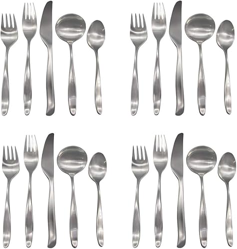 Lauffer Design 2 / Design II 18/8 - Juego de cubiertos (20 unidades), acero inoxidable