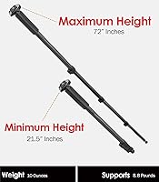 Vista 2 de Monopie/Unipod profesional negro (liberación rápida) para Canon VIXIA HF S100