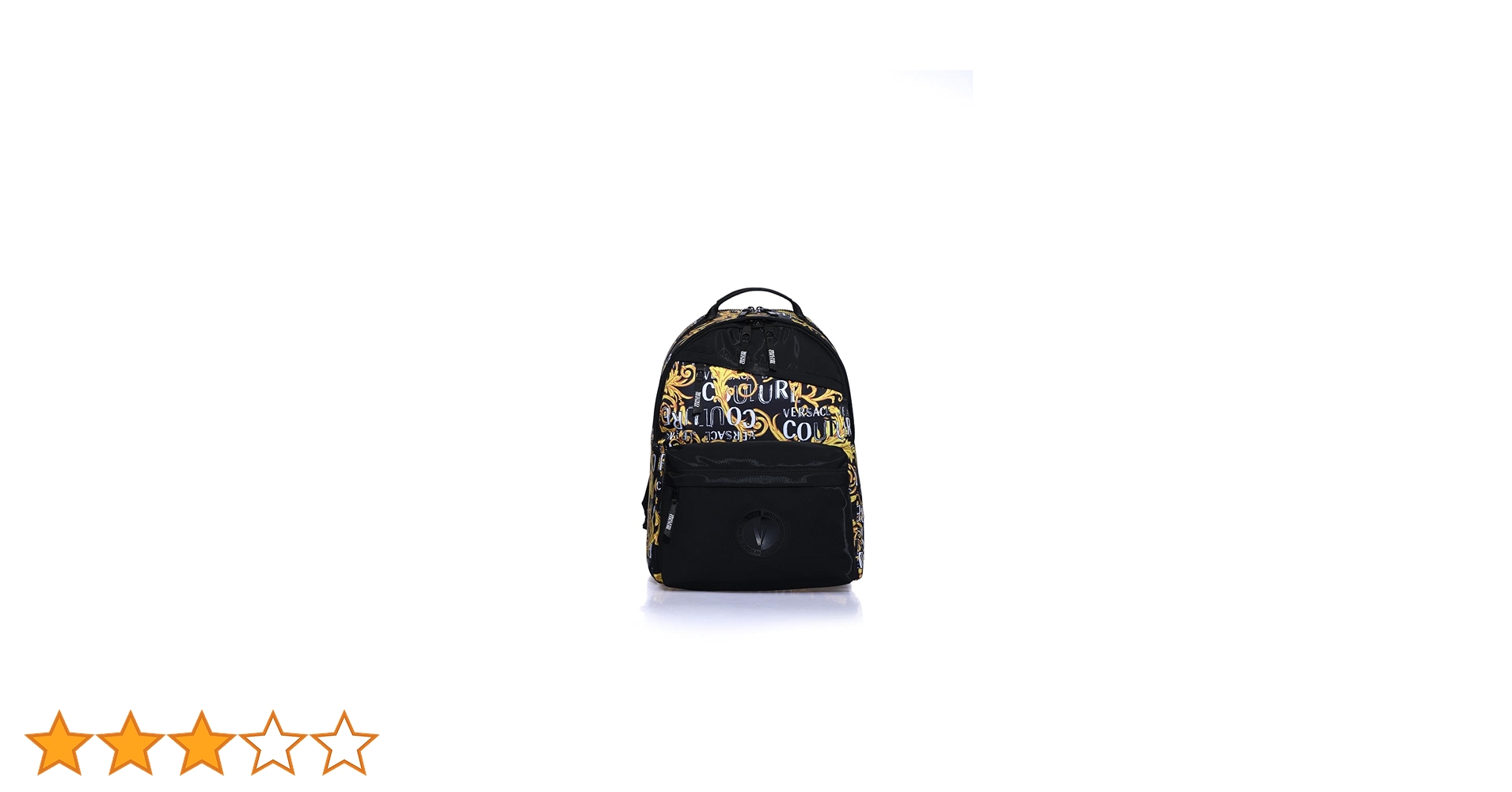 正規】Versace Jeans Couture ロゴ クチュール バックパック ロゴ クチュール バックパック ブラック,ゴールド | VERSACE JP