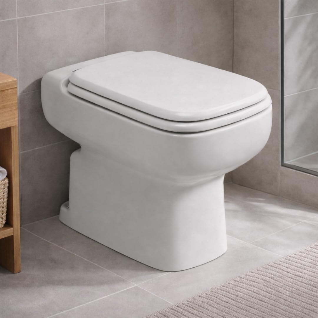 HYDRO HOME Kompatybilny z Ideal Standard Conca MDF ECO z zawiasami w zestawie, drewno malowane przez HYDRO HOME (BIAŁY I.S.)