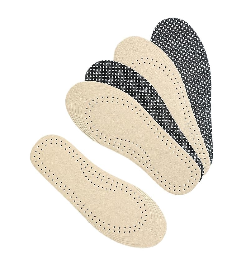 2 pares plantillas de cuero para niños y bebés miniatura 1