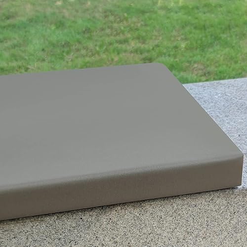 BOMATY Cojín rectangular para asiento de muebles de interiores y exteriores, personalizado para columpio, piano, banco de comedor, suave almohadilla