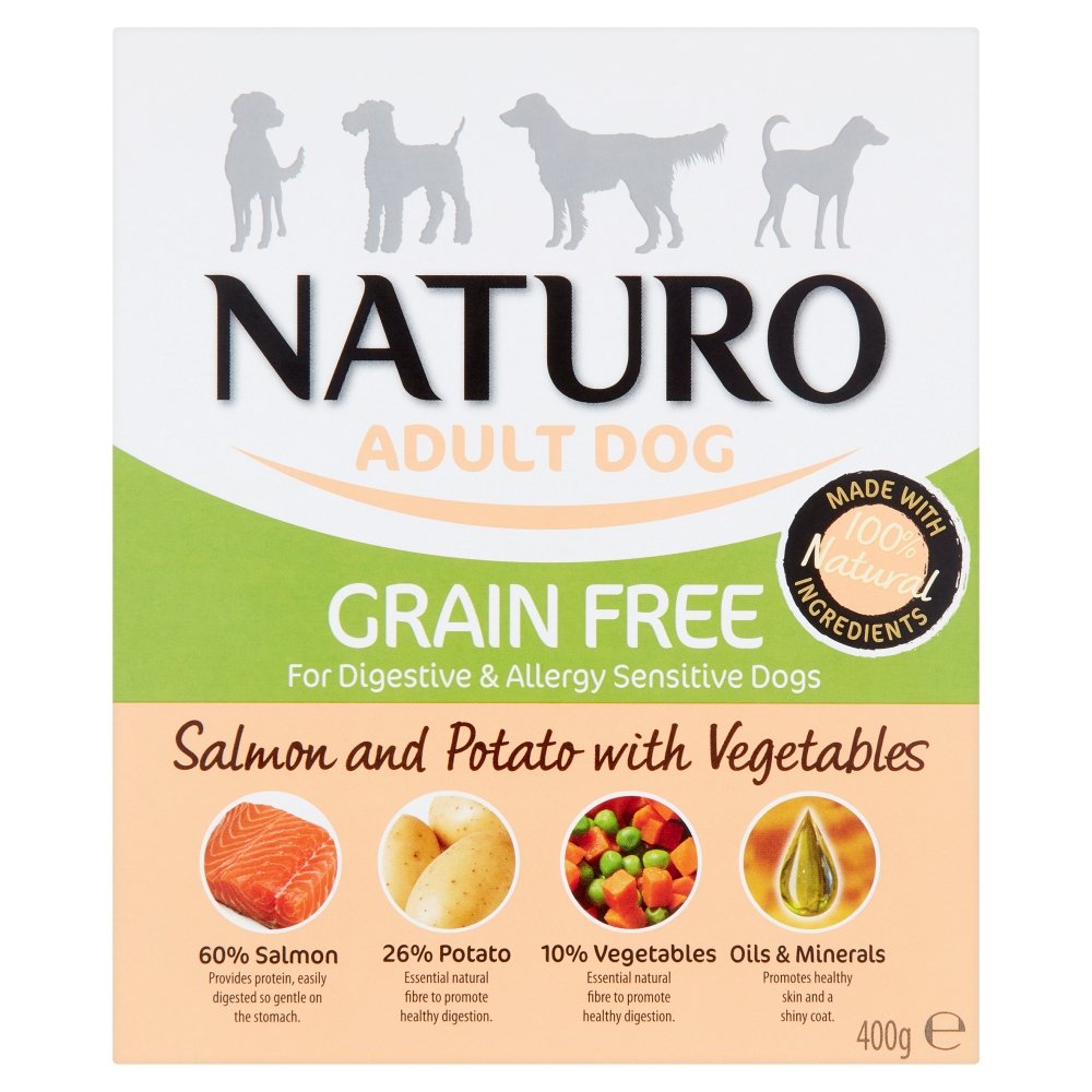Adult Dog Grain Free Salmon & Potato With Vegetables, 400g
