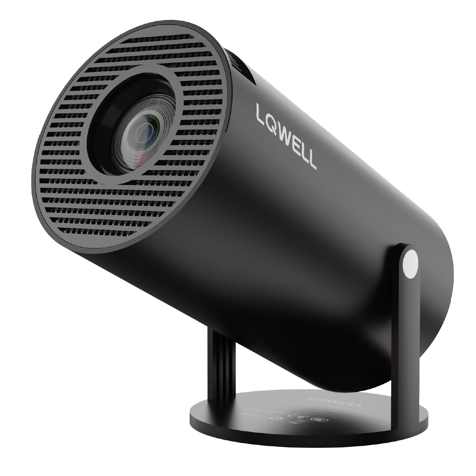 LQWELL Mini projecteur HY300 Pro, Compatible 4K 1080P, avec Android 11, Wi-FI 6, Bluetooth 5.0, Compatible Airplay et Miracast, pour Android/iPhone/PC/Mac/Switch
