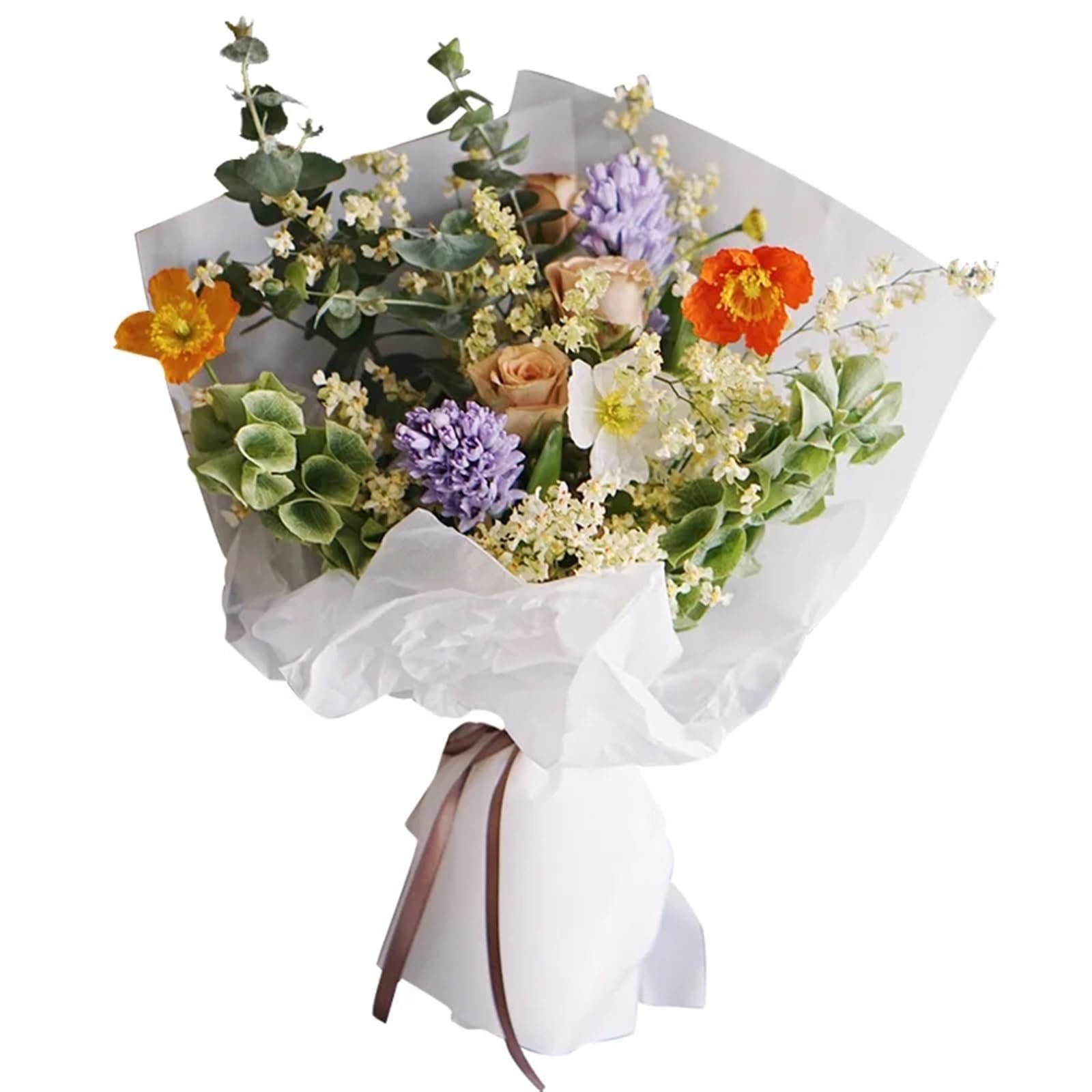 Carta Pergamena 40 pezzi di carta velina 70 * 50 cm carta artigianale carta da imballaggio floreale carta da imballaggio regalo decorazione della casa fornitura di feste di festa Per Biglietti Di Augu