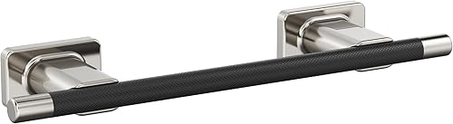 Vista 198 de Amerock BH26615PNBBZ Toallero de níquel pulido/champán dorado Toallero de 24 pulgadas (24.016 in) Esquire Toallero de baño Accesorios