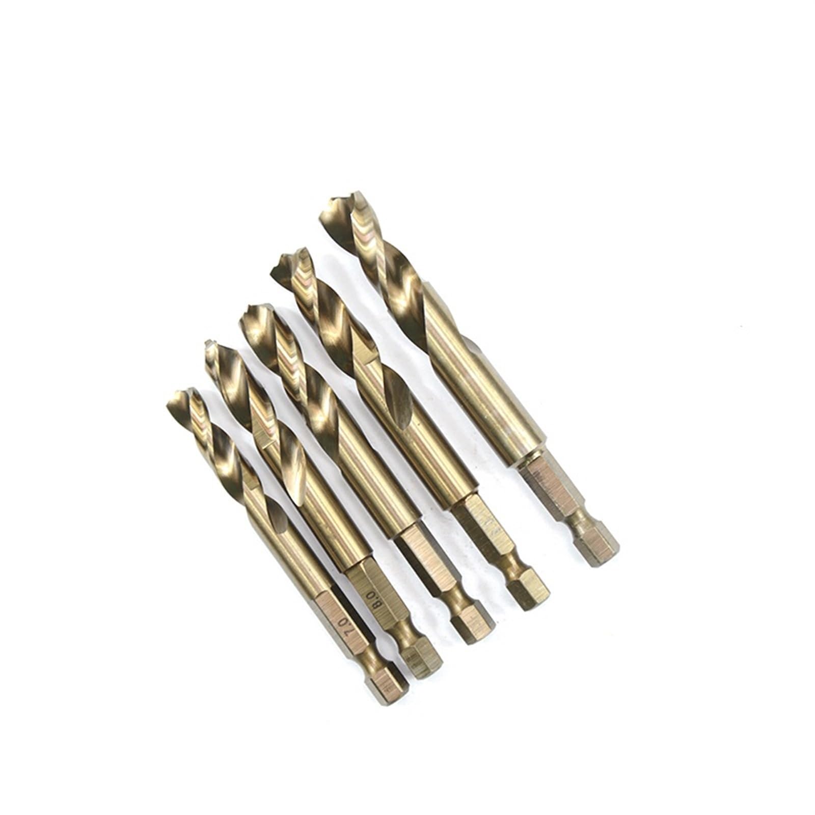 10 sztuk 2mm-13mm M35 HSSCO Kobaltowe wiertła HSS Twist Hex Quick Change Wiertło do stali nierdzewnej (6 mm 10 sztuk)