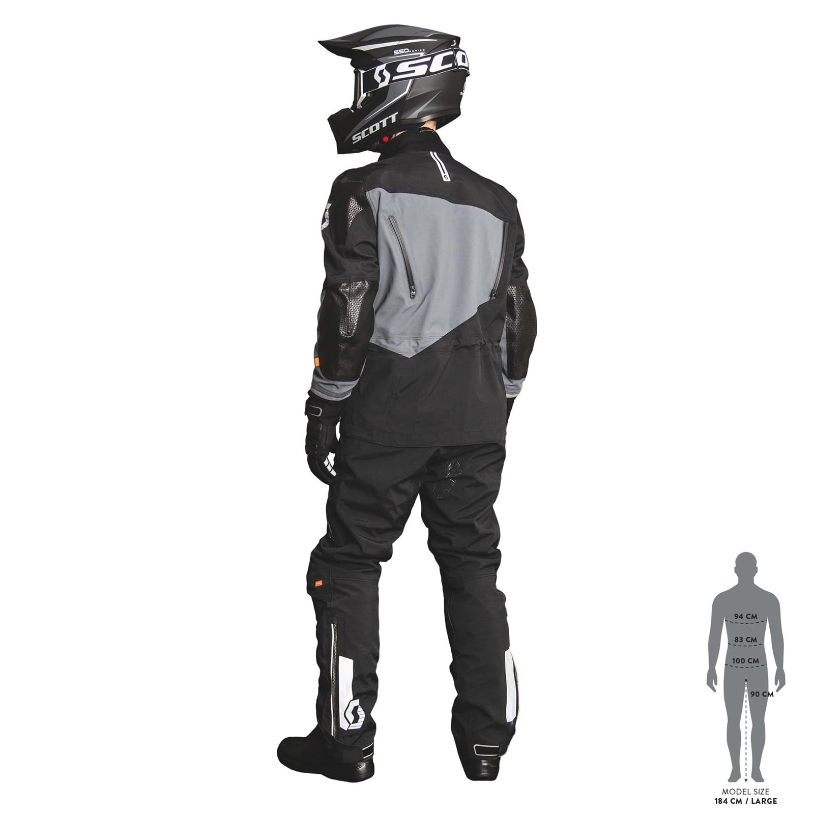 Scott Priority GTX Spodnie tekstylne motocyklowe, czarny, Short L