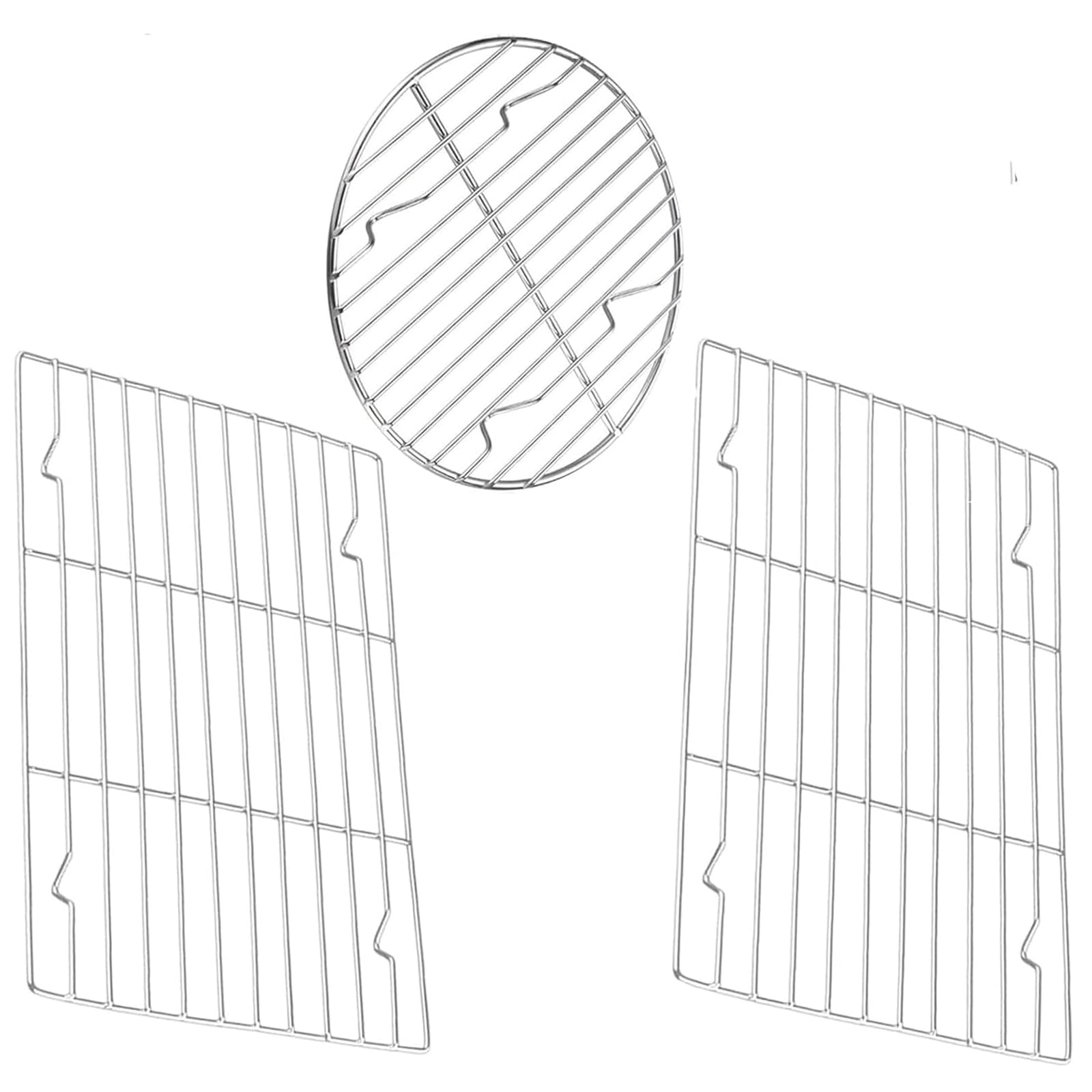3pcs Cooling racks for baking, cooling rack, wire rack, High Temperature Resistance Cooling Rack Small Grid Baking Rack for Baking Cooking Roasting Oven Metal Rectangle Oven Rack for Cake Cookie Bread
