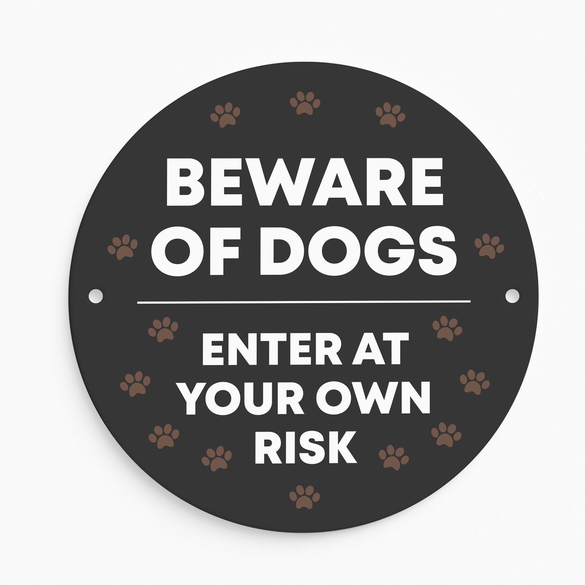 Red Ocean Beware Of Dogs Sign Enter At Your Own Risk Acrylic Sign Beware For Fence Gate Dog Warning For Outdoor Gate Shed Wall Plaque