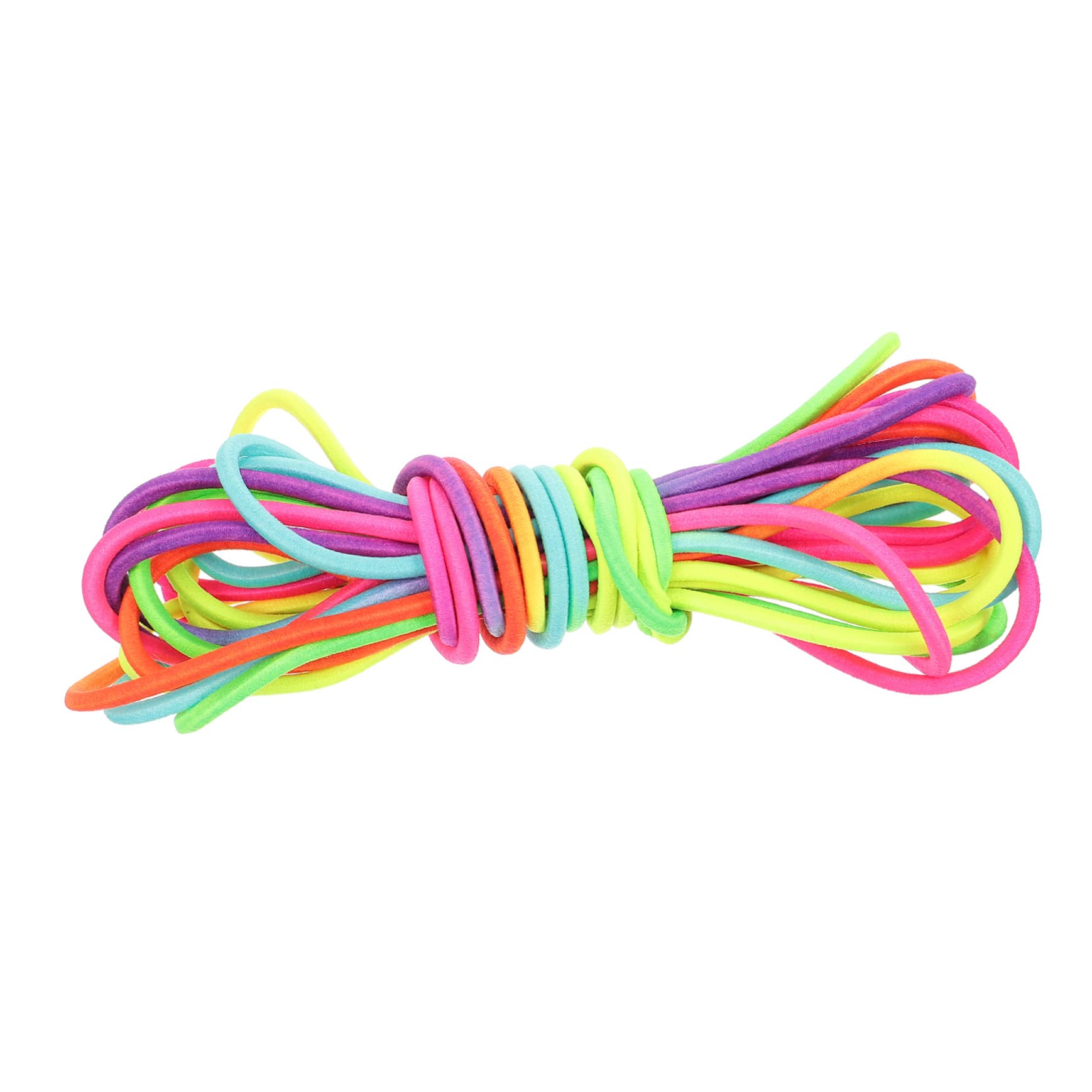 Lot De 2 Cordes à Sauter/cordes élastiques De 3 M - Couleurs Arc-en-ciel, 1 Cm De Large