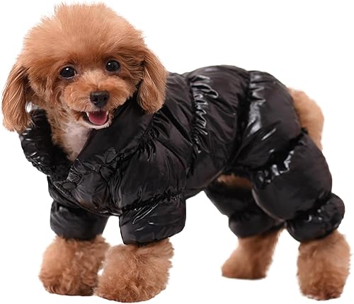 AOFITEE Abrigo para perro, chaqueta impermeable para invierno para perro, abrigo de cuerpo completo para nieve, chaqueta resistente al viento,