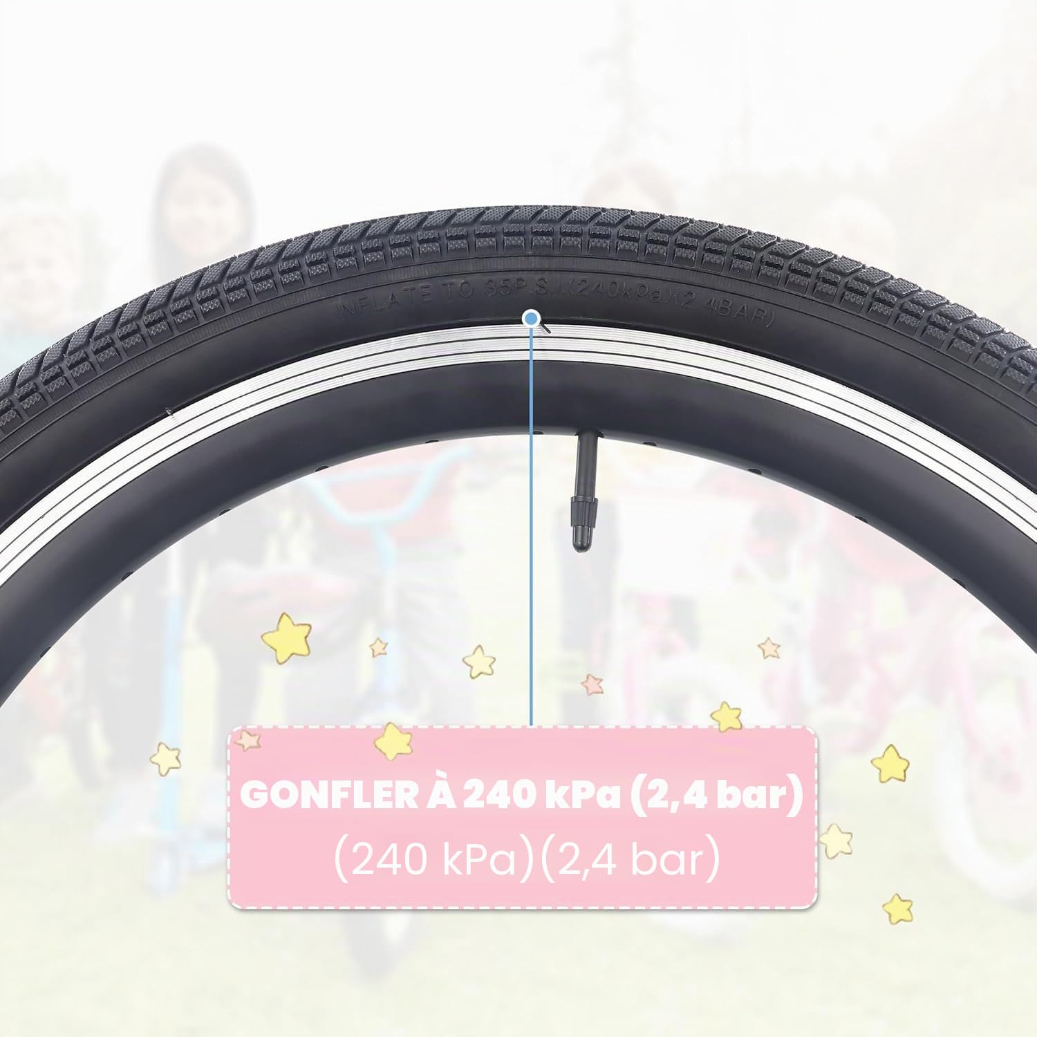 ZUKKA Lot de 2 pneus de vélo 16" 16 x 2,125-57-305 et 2 Chambres à air de 16" pour BMX, VTT, vélo d'enfant, Tricycle, Cruiser