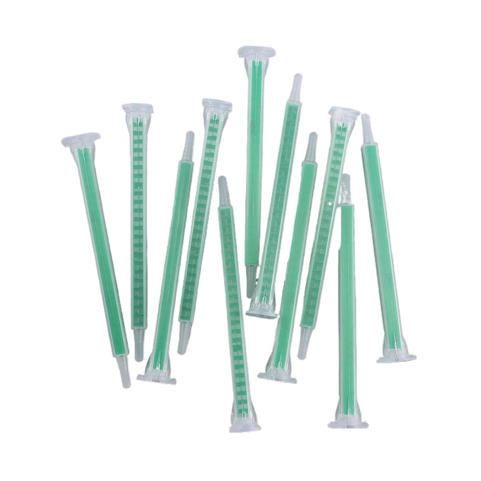 Epoxy Mixing Nozzle 10/20/50/pcs Epoxy Resin Mixing Nozzle Mixer Plastic Resin Mixing Tip(20pcs)