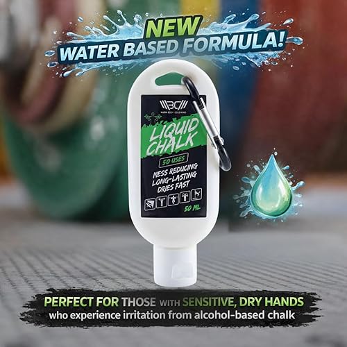 Miniatura 2 de WARM BODY COLD MIND Tiza Líquida Sin Desorden - Tiza de Gimnasio para Levantamiento de Pesas, Gimnasia, Escalada, Powerlifting - Tiza Deportiva