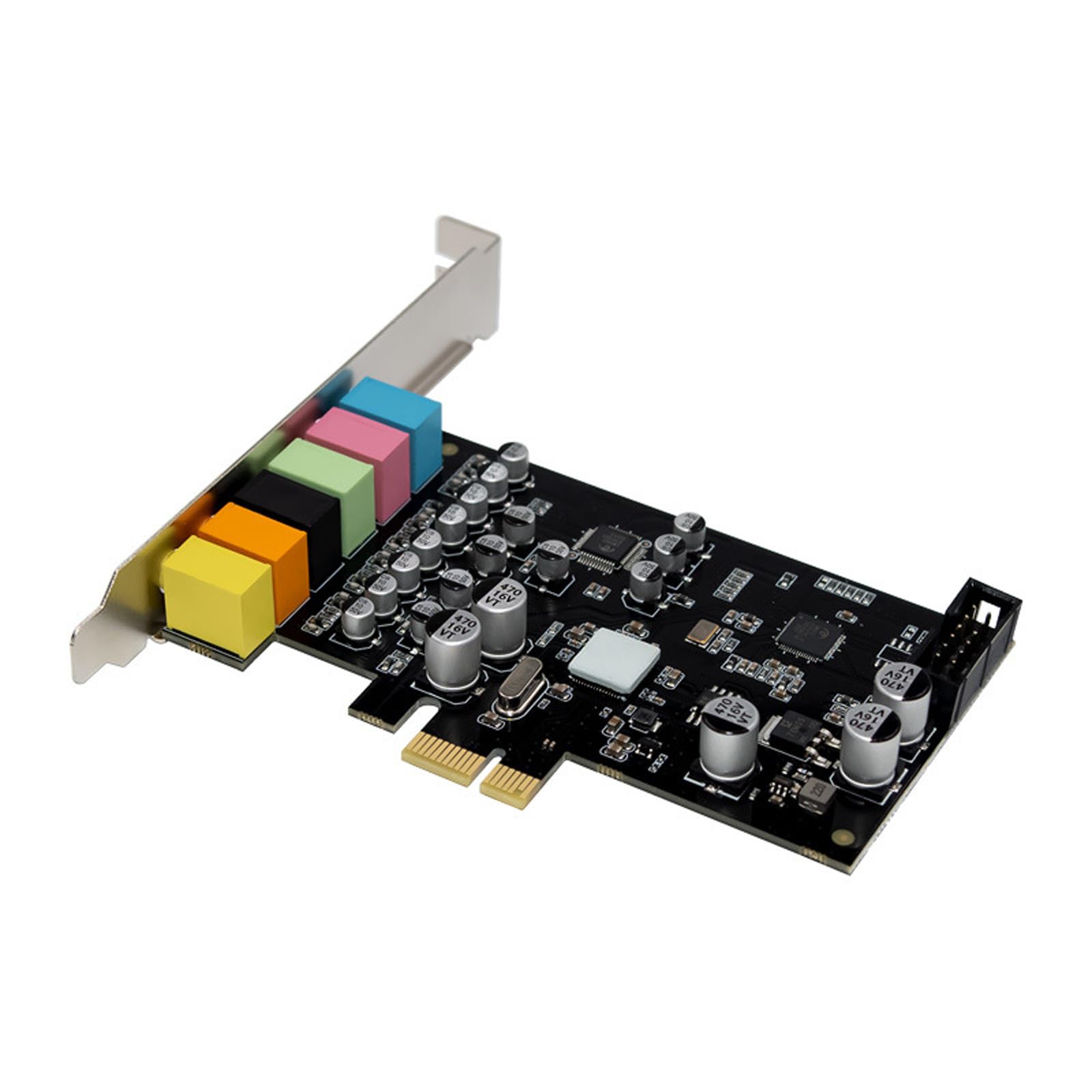 Scheda audio PCIe ST117 CM6212 7.1CH Plug and Play Nessun driver necessario per piattaforme multiple Scheda audio PCIe densa