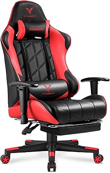 Gaming Chair with 3D Adjustable Armrests, Cow Print Design, Ergonomic Office Chair with High Back, Computer Chair with Footrest,Comfy Diamond Stitching Sest, Game Chair for Adults