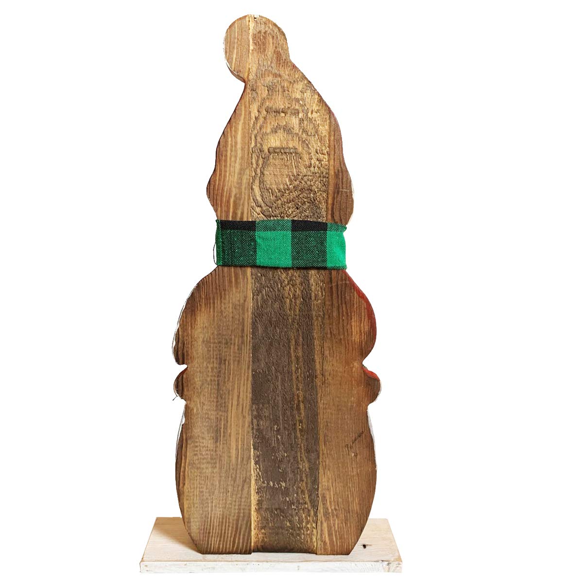 Yumor - Figura decorativa de madera para Navidad y invierno, diseño de muñeco de nieve de Navidad y decoración de invierno, diseño antiguo de mesa de mesa de centro de Navidad