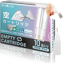 Compatible Lab With 2 Ploom Tech Plus Compatible Empty Cartridges, 10 Cartridges, 10 Pods, Compatible LAB Electronic Cigarettes, Bottle Included, Empty (10 Count)