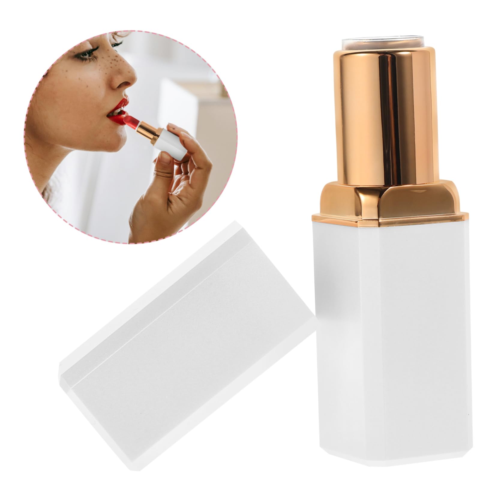 PACKOVE Tubo De Labial Rellenable Envases Vacíos Para Gloss Labial Capacidad Para Diy Y Maquillaje De Niñas 10 Piezas*4