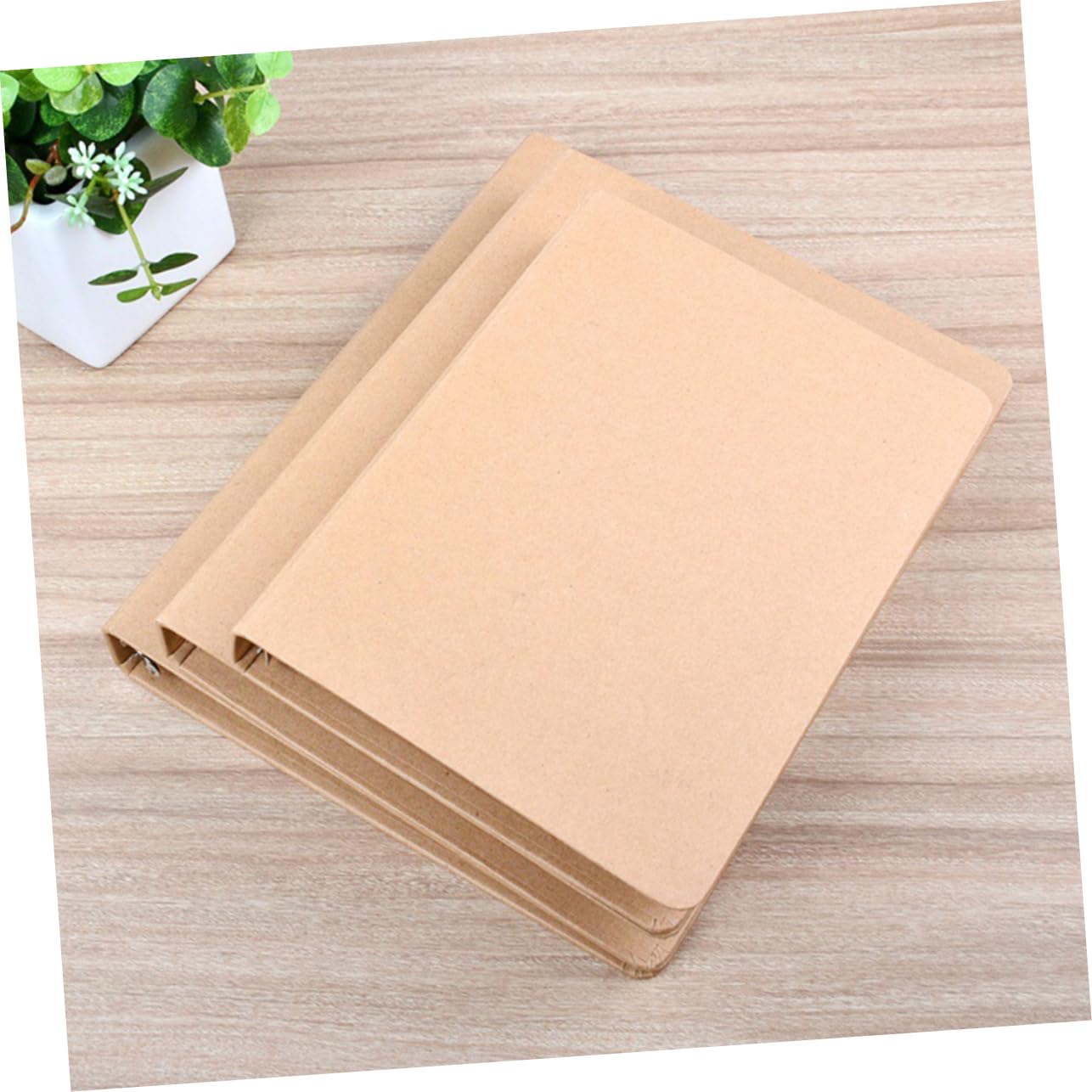 Copertina Quadernone a 6 Anelli 3 Pezzi in Carta Kraft | Foderine Quaderni, Quaderno Raccoglitore, Decorazioni Scuola, Uso Ufficio e Scuola, per Studenti