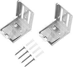 Yardenfun 2 Peças Código De Instalação De Cortina Persianas Verticais Suporte De Montagem Em Trilho De Cortina Suportes De Instalação Cega Tops De Cortina Códigos De Instalação Cortinas De