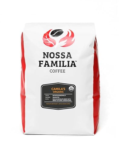 Café tostado italiano orgánico Med-oscuro, 2lb de Camila