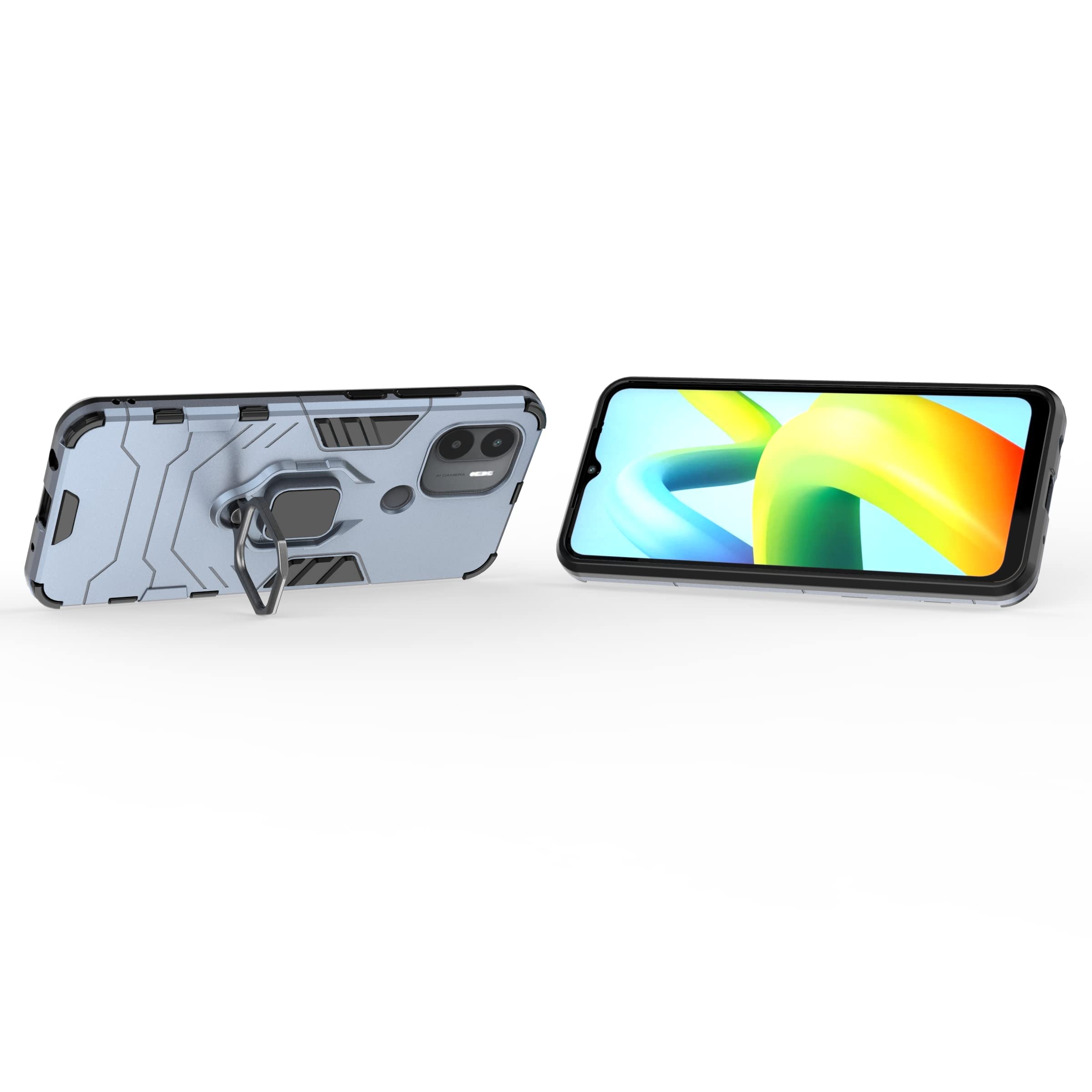 TingYR Cover per Xiaomi Redmi A1, Supporto Anello Rotante a 360