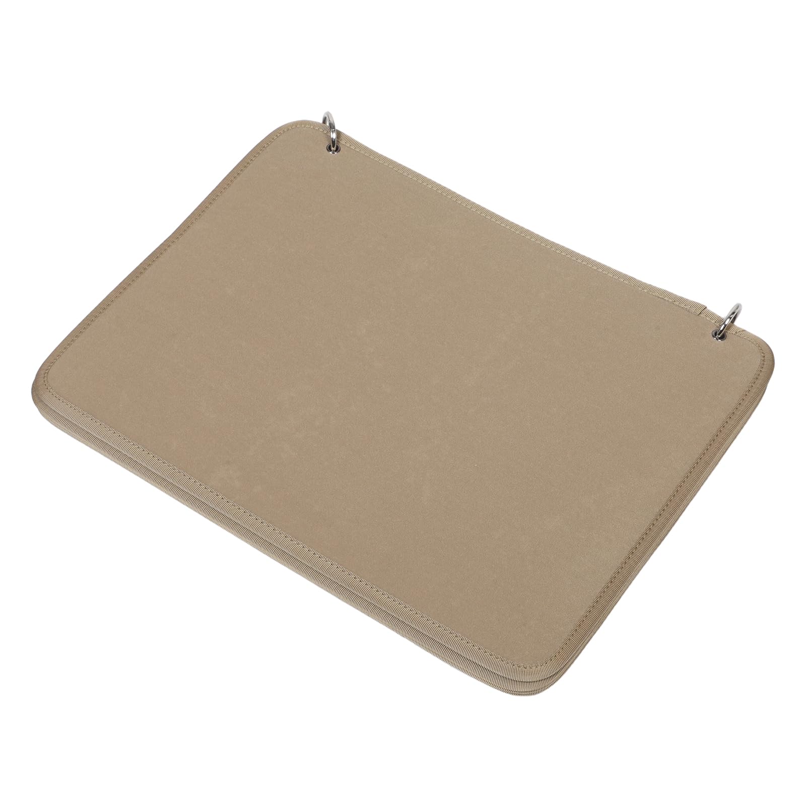 BESTonZON Présentoir Porte-Badges Kaki 42 X 32 Cm, Organiseur à Patchs Auto-agrippants avec Pages Rabattables, Classeur à Anneaux Compact pour Collections de Badges et Écussons