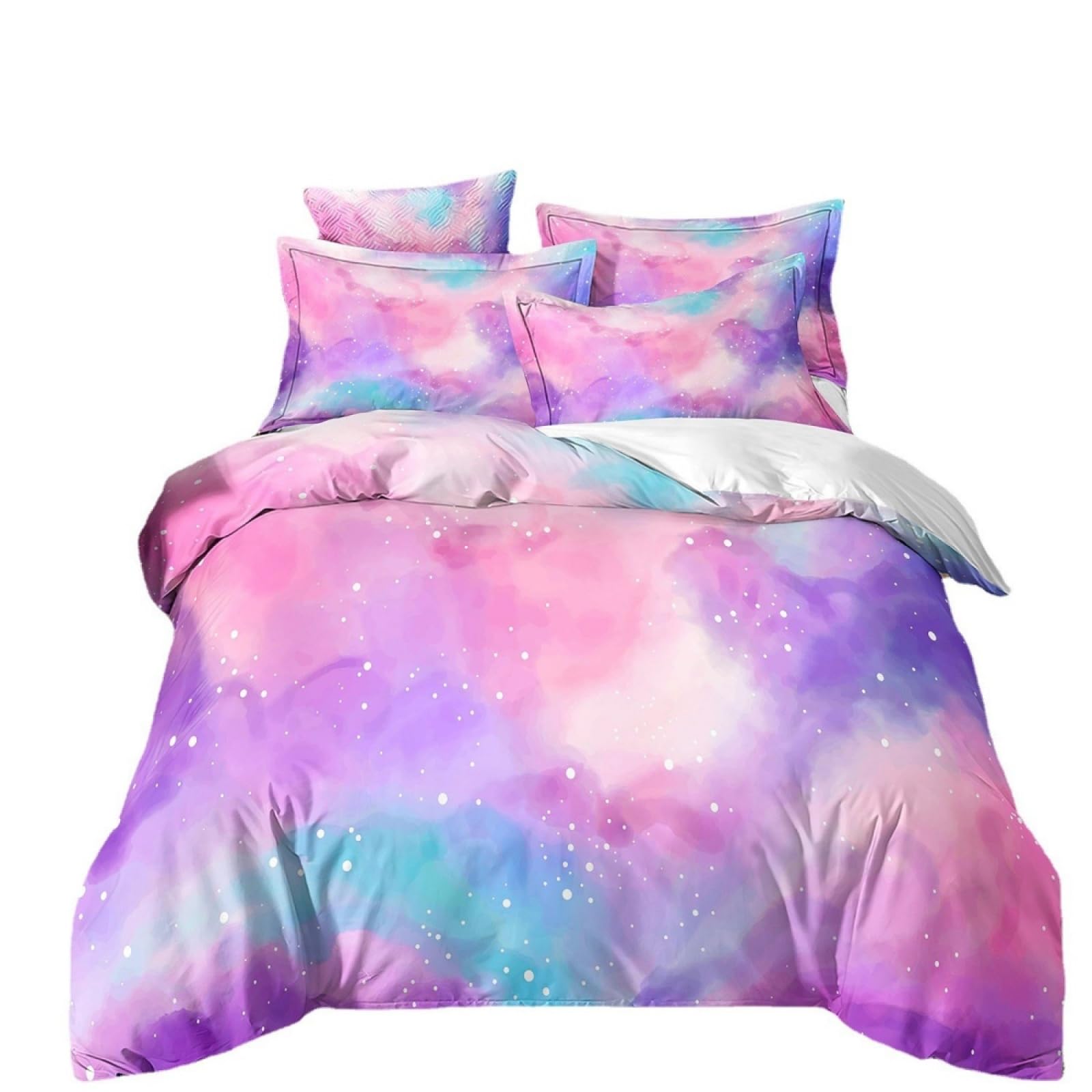 Double Duvet Set Pink Purple Bedding Double Bed Set Duvet Cover Sets