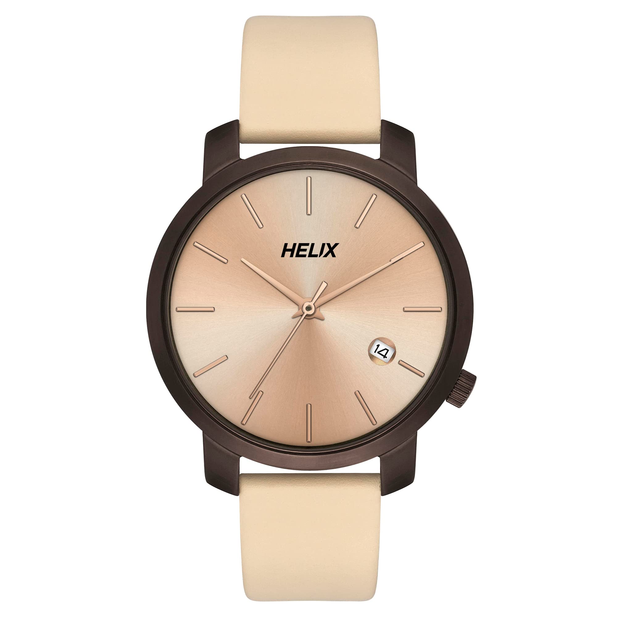Helix Analog Rose Gold Dial Womens Watch - TW032HL38 (B0BQY561ZS) Amazon Price History, Amazon Price Tracker