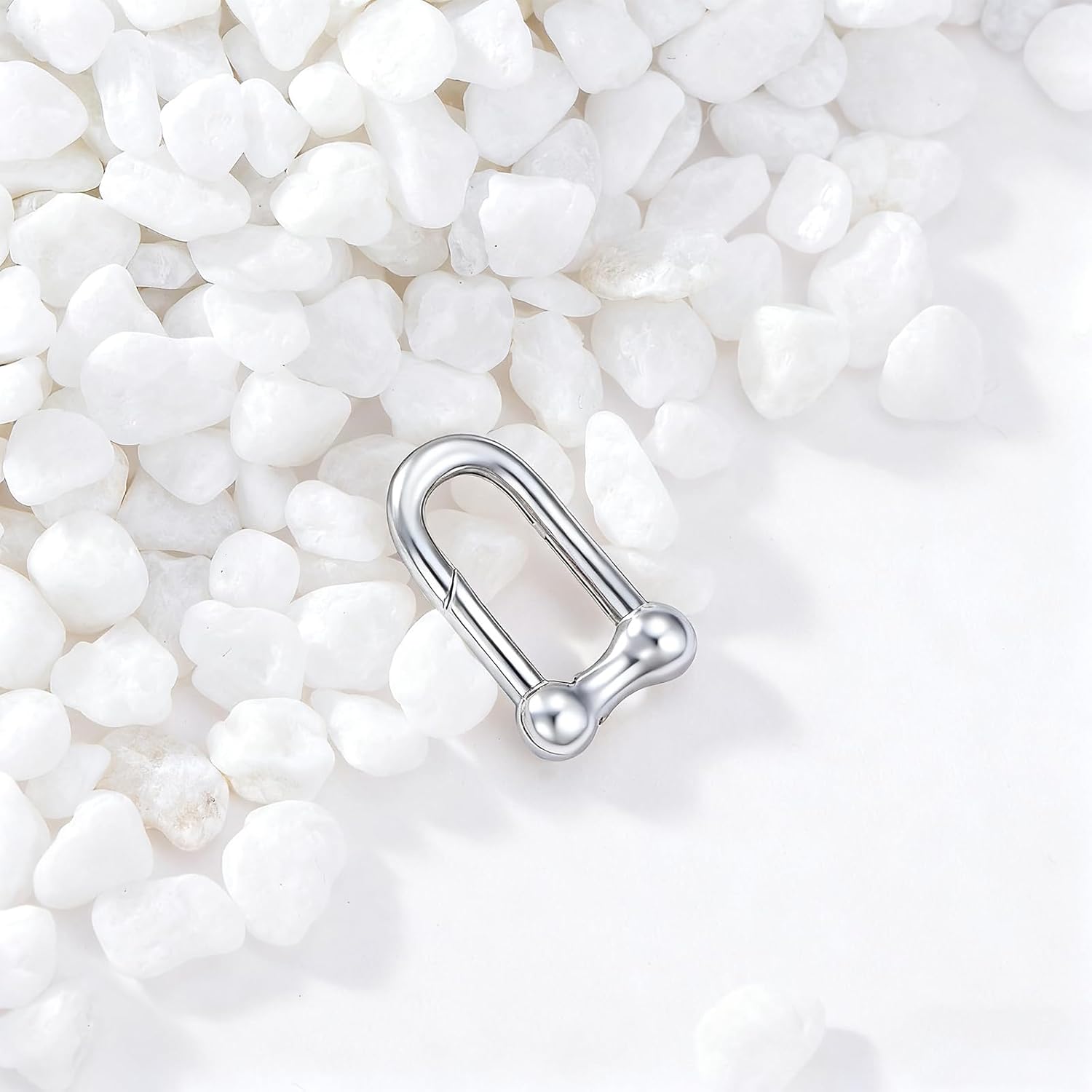 14K Gold Jewelry Clasp Necklace Extender Clasp Bracelet Extension Connector for DIY Necklace Bracelet Anklet Jewelry Making (Style 11-White)